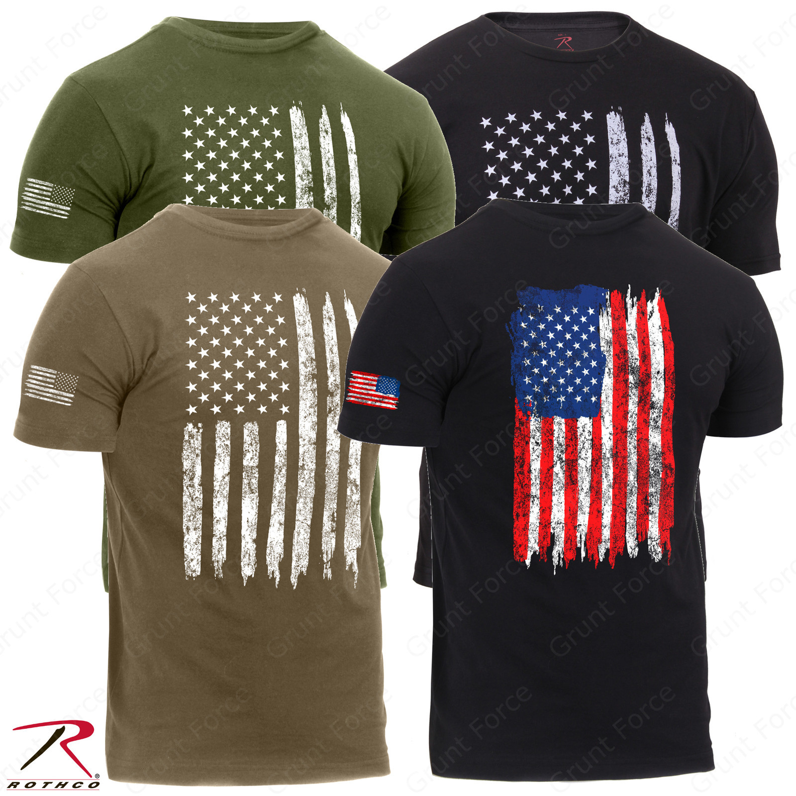 Rothco Men's Athletic Fit Distressed US Flag T-Shirt gallery
