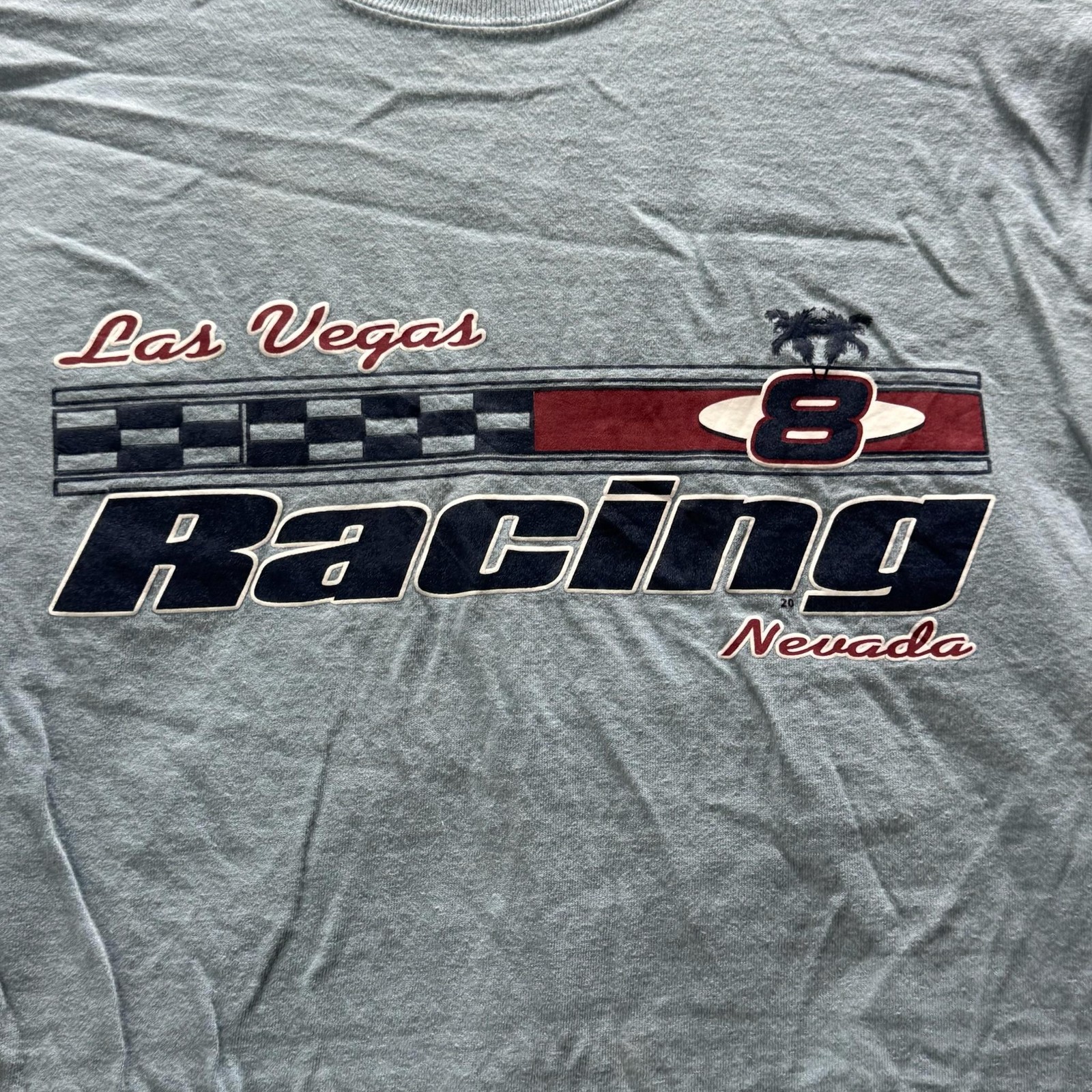 Hanes Shirt Mens M Blue Las Vegas Racing Nevada 8 Graphic Tee Tagless Cotton gallery
