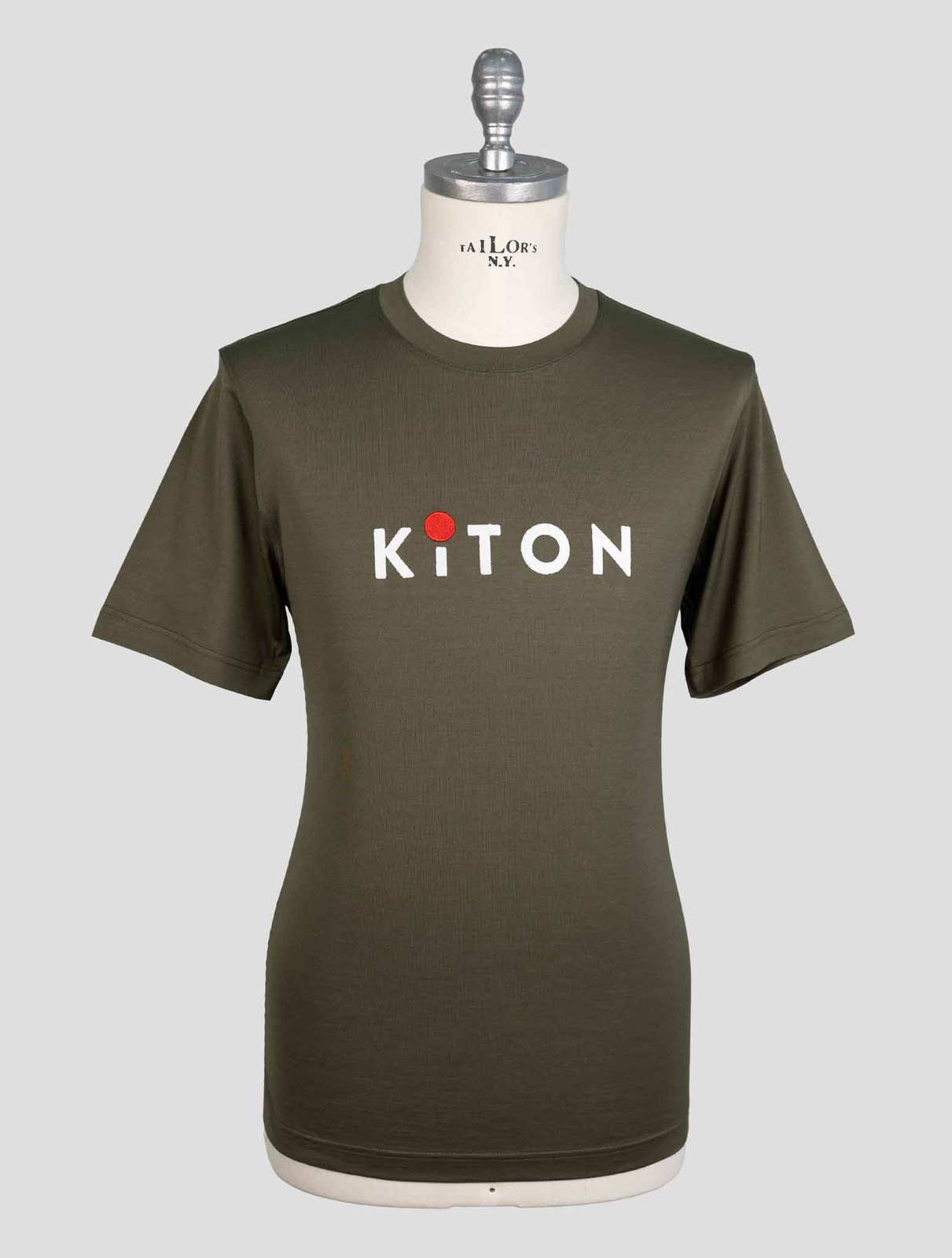 NEW KITON GREEN COTTON T-SHIRT EU 56 – US 46 – 2XL KMZ37