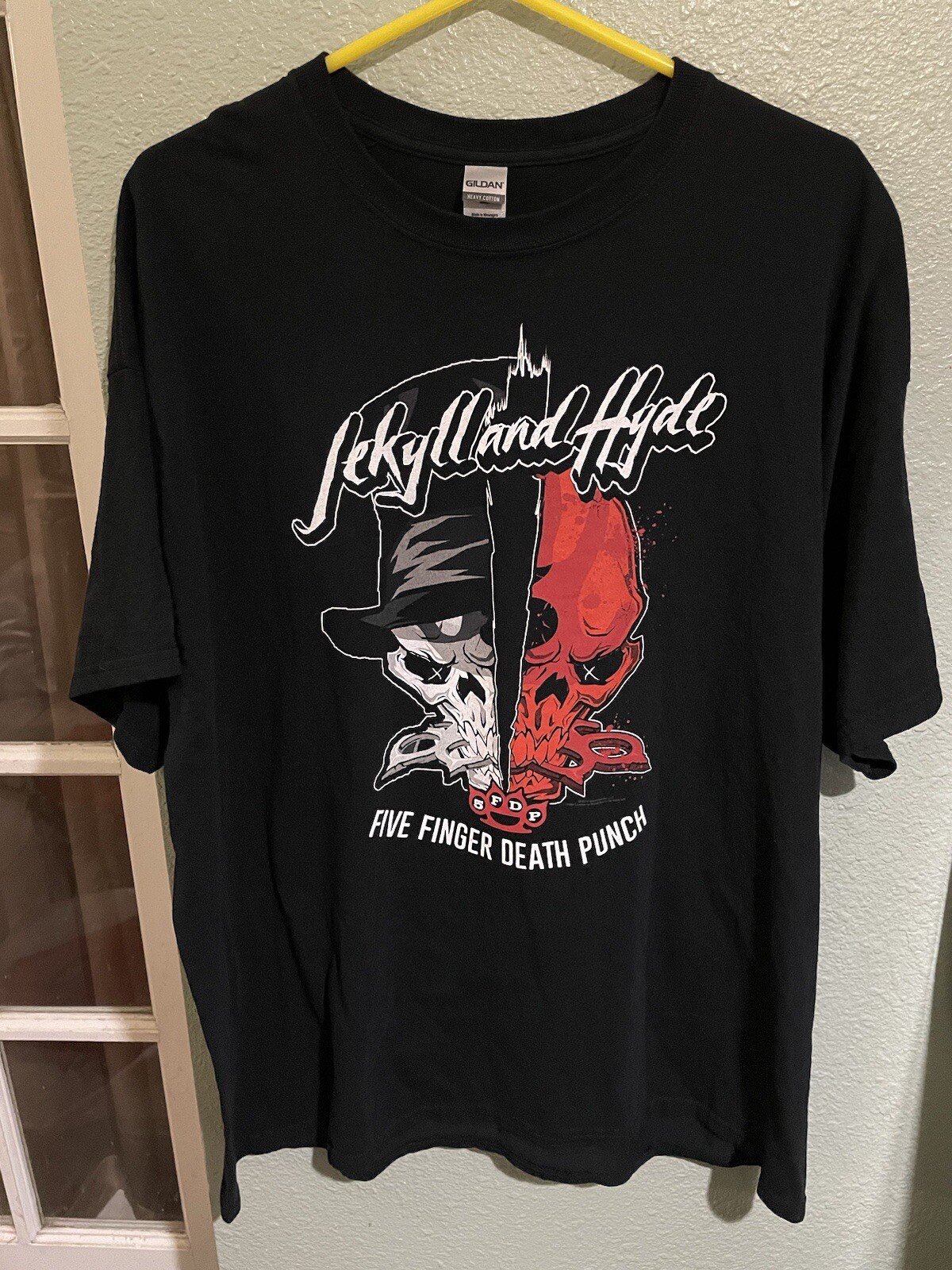 Five Finger Death Punch Jekyll And Hyde T-Shirt XXL Black Concert Tour Band 2016