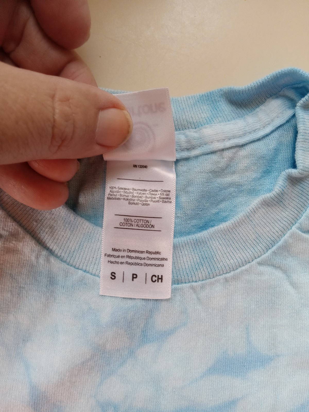 Size Small Mariah Carey colortone Rainbow Blue T-Shirt NEW SEE PHOTOS gallery