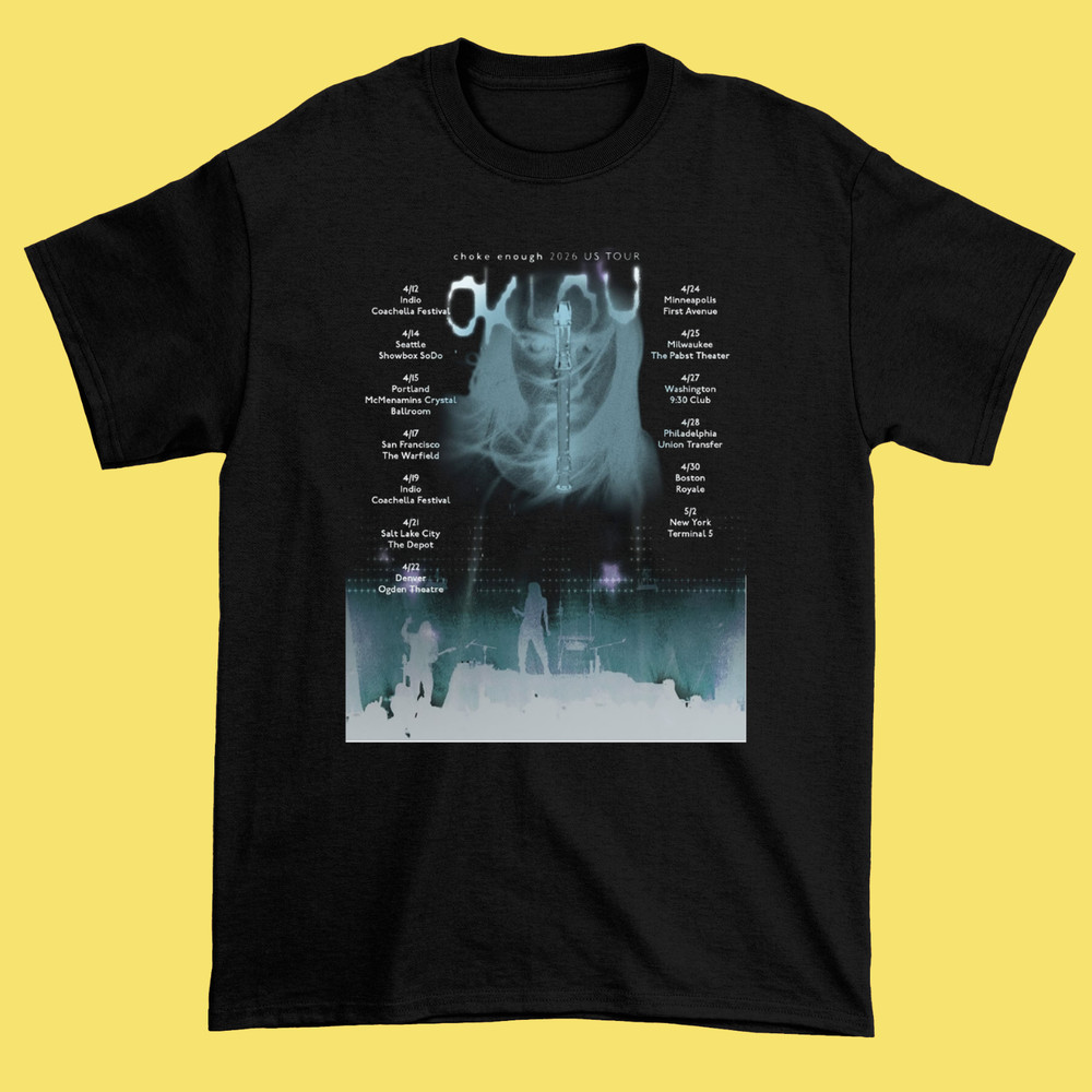 Oklou – Choke Enough Tour 2026 Black Cotton Shirt S-5XL H501