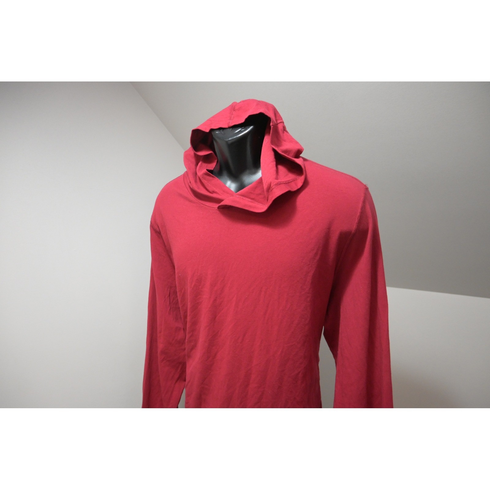 VRST Hooded Shirt Mens XL Red Long Sleeve Cotton Modal Stretch Excellent gallery