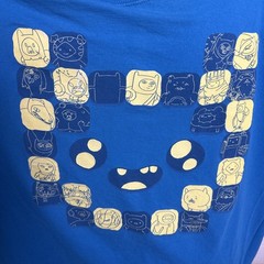 Adventure Time Loot Crate Exclusive BMO Finn Jake Cast T-Shirt 3XL Blue CN