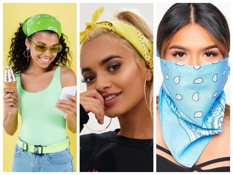 Classic Colorful Bandana Handkrechifes for Women – 3 Pack Gift Set 100% Cotto…
