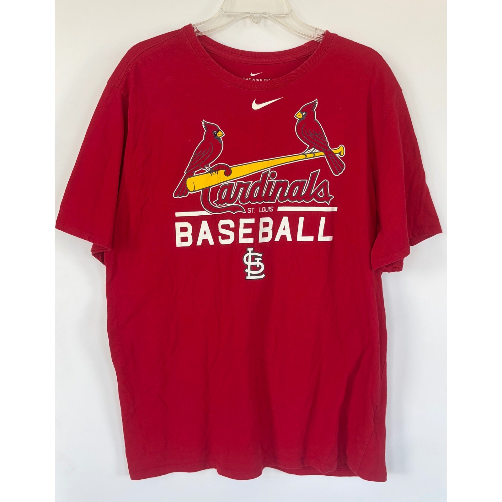 Nike St Louis Cardinals Baseball Graphic T-Shirt Red XXL Dri-FIT Mens Tee
