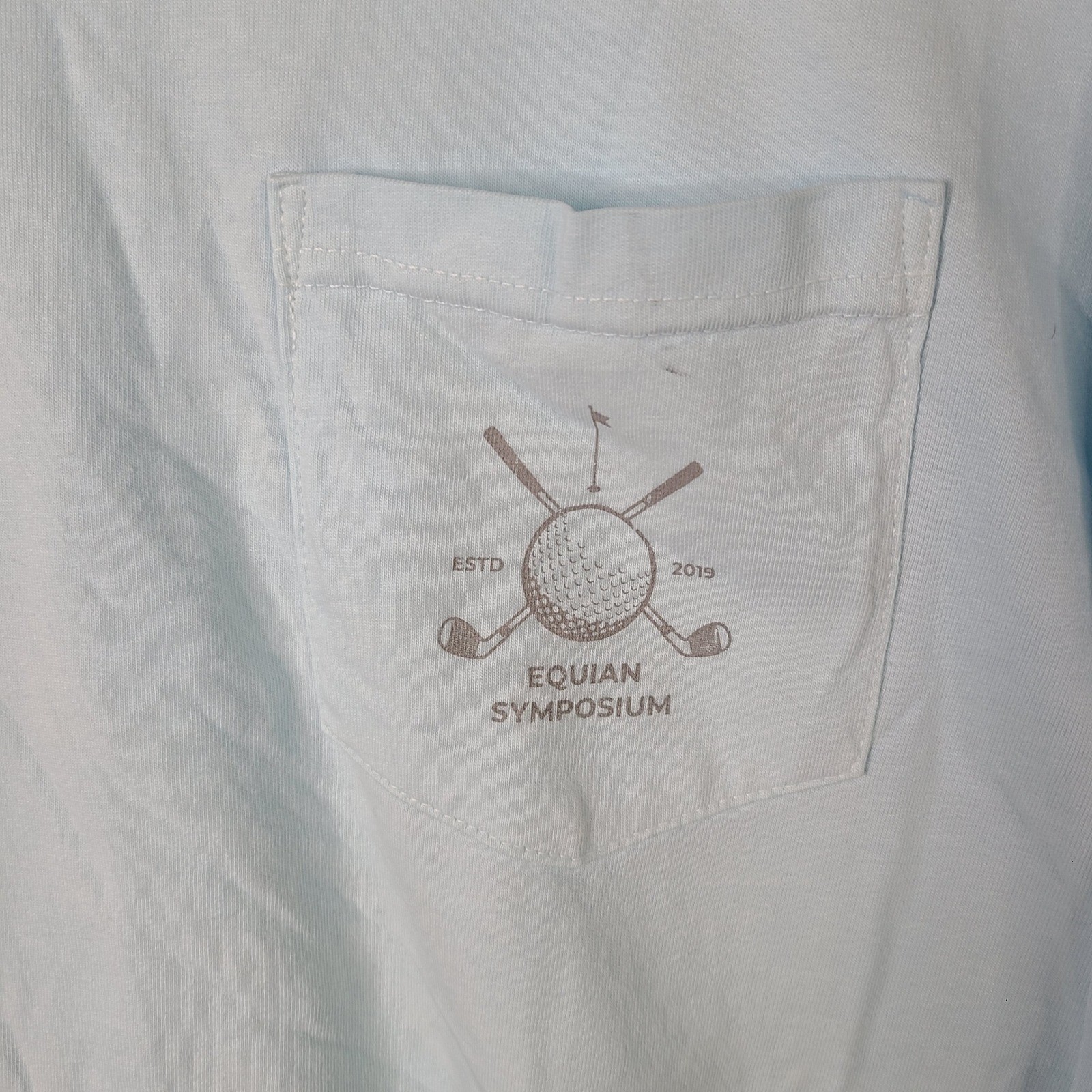 Comfort Colors Shirt Mens Large Blue Equian Symposium Kaiwah Island Long Sleeve gallery