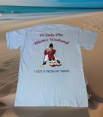 Pi Beta Phi Sorority Mom’s Weekend I Got It From My Mama Skiing Shirt Large Blue