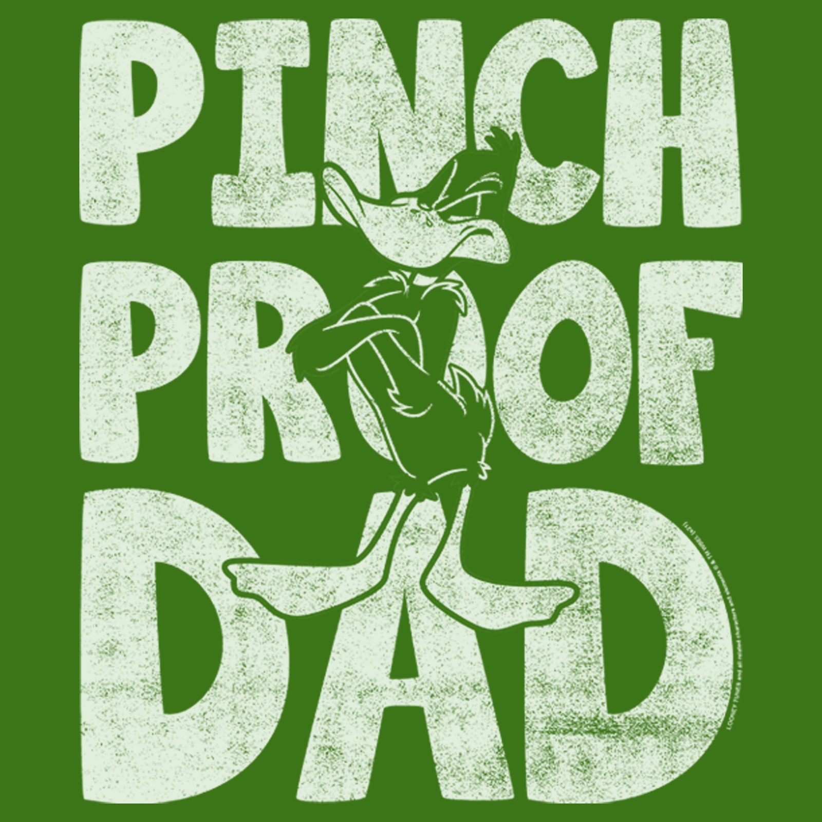 Men's Looney Tunes St. Patrick's Day Daffy Duck Pinch Proof Dad T-Shirt gallery