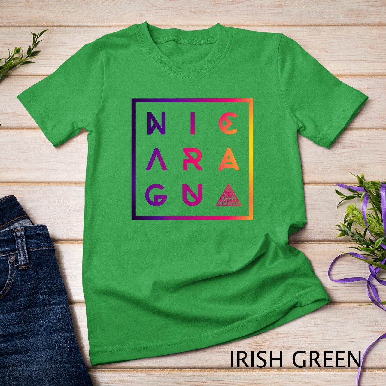 Colorful Geometric Nicaragua Premium T-Shirt Unisex T-shirt gallery