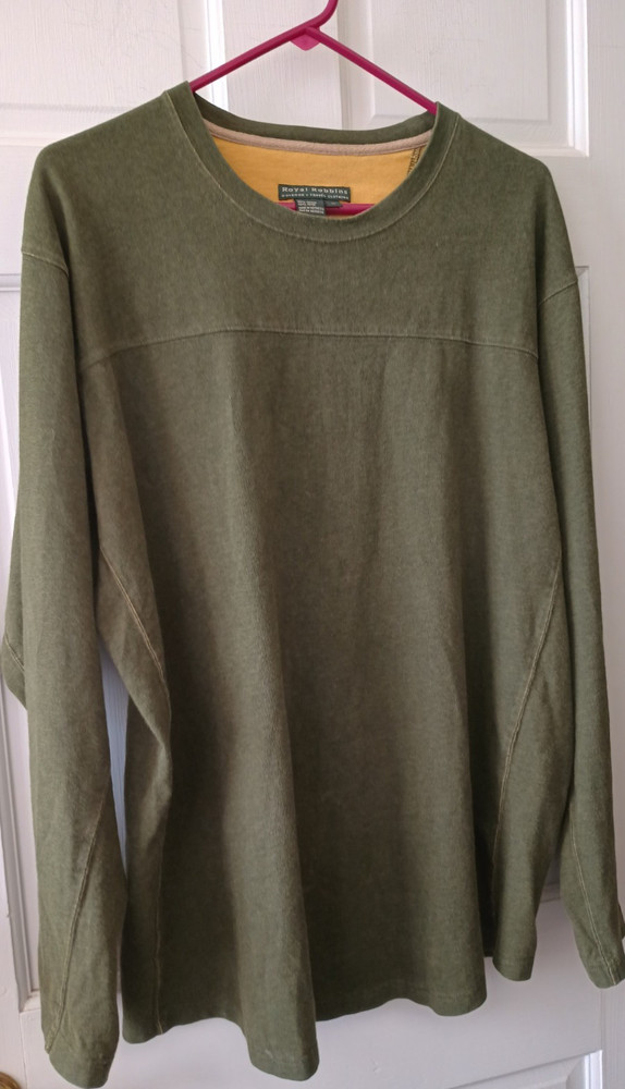 Royal Robbins Long Sleeve Crew Shirt Base Layer Strider Logo Rock Climbing Large
