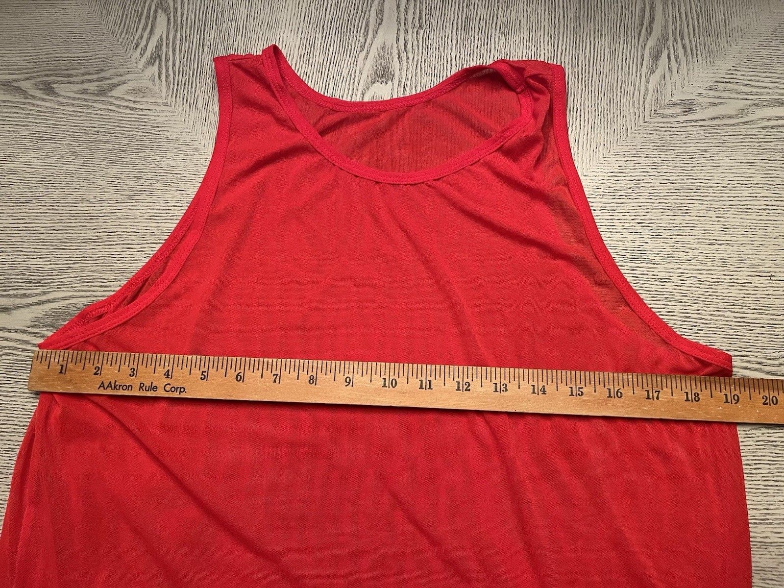 Go Softwear Men’s Sleeveless Red Mesh Tank Top Sz.XL See Through Fishnet gallery