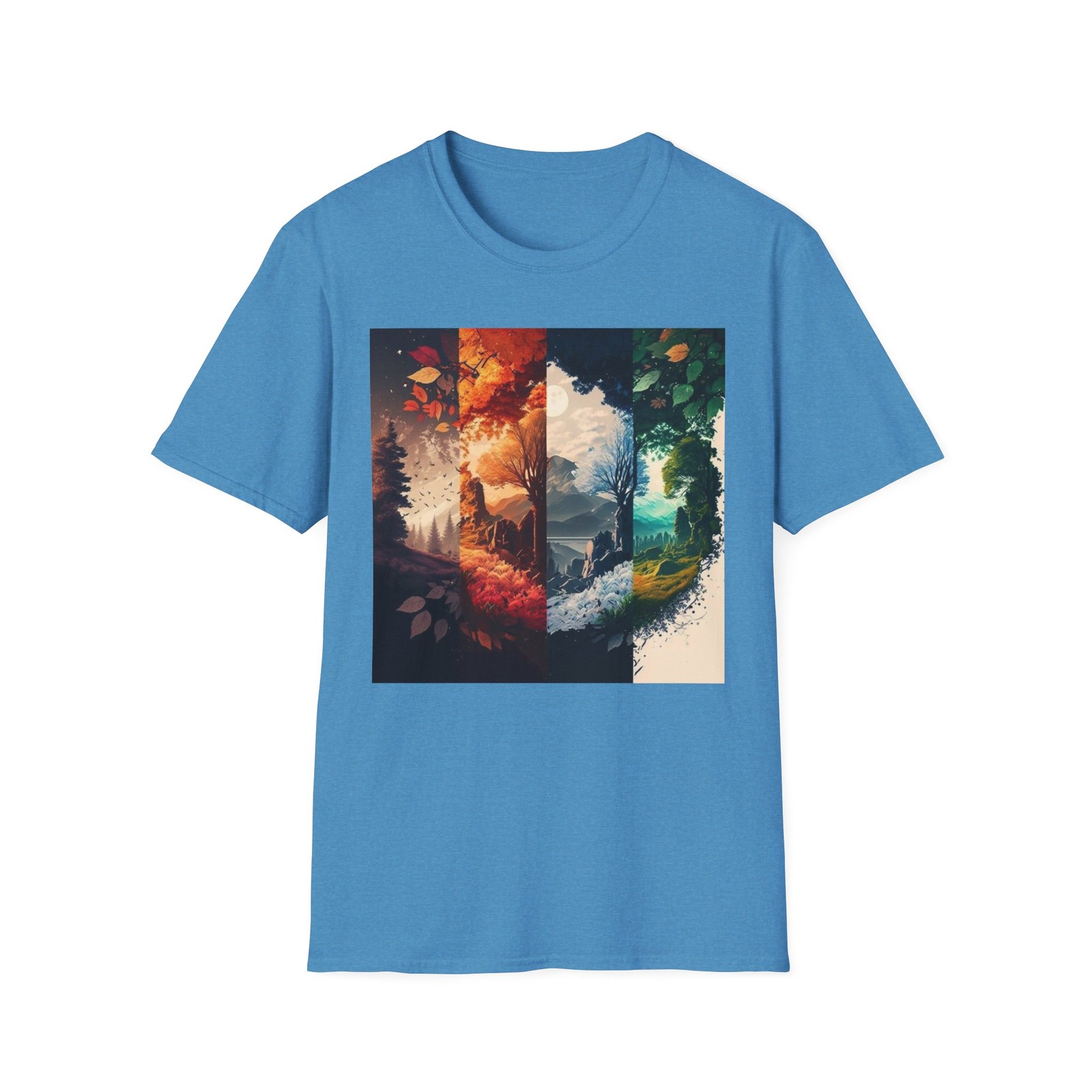 Four Seasons Landscape T-Shirt | Nature Forest Winter Spring Summer Fall gallery