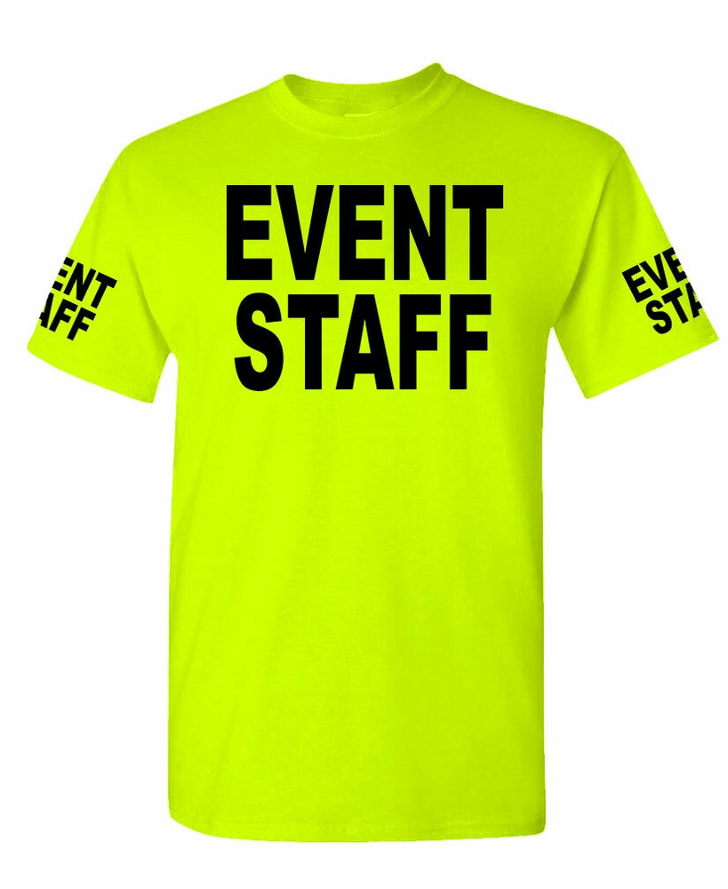 Event Staff high visibility Tee T shirt