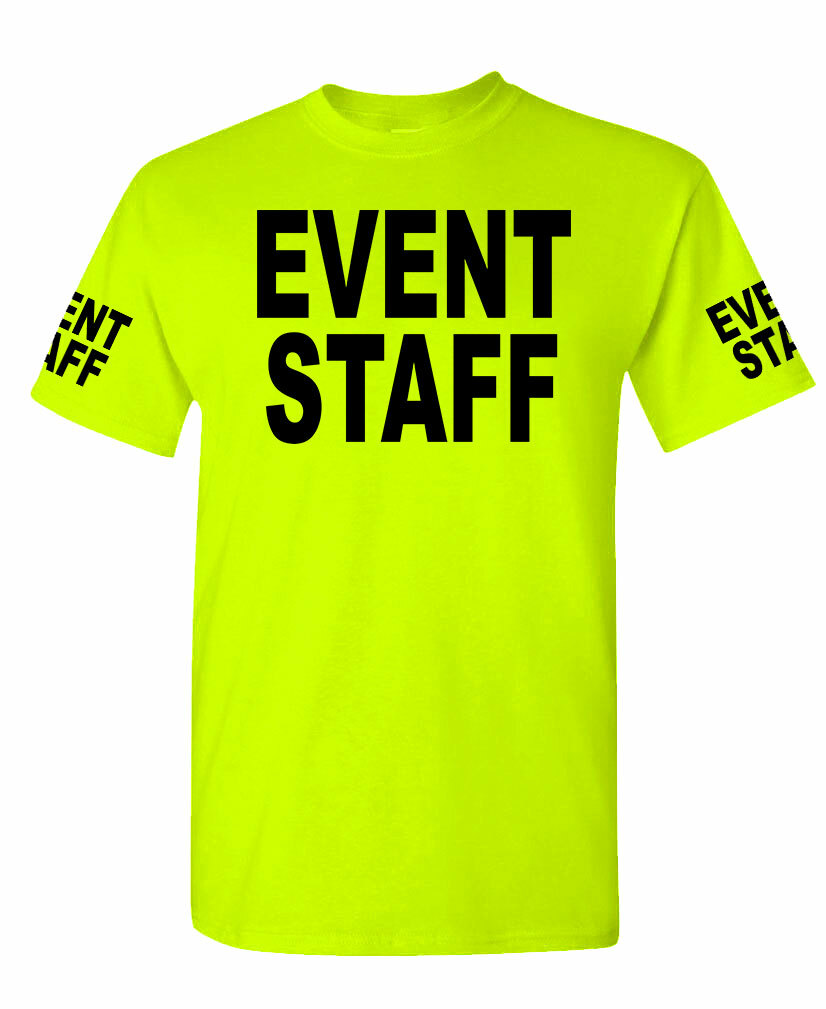 Event Staff high visibility Tee T shirt