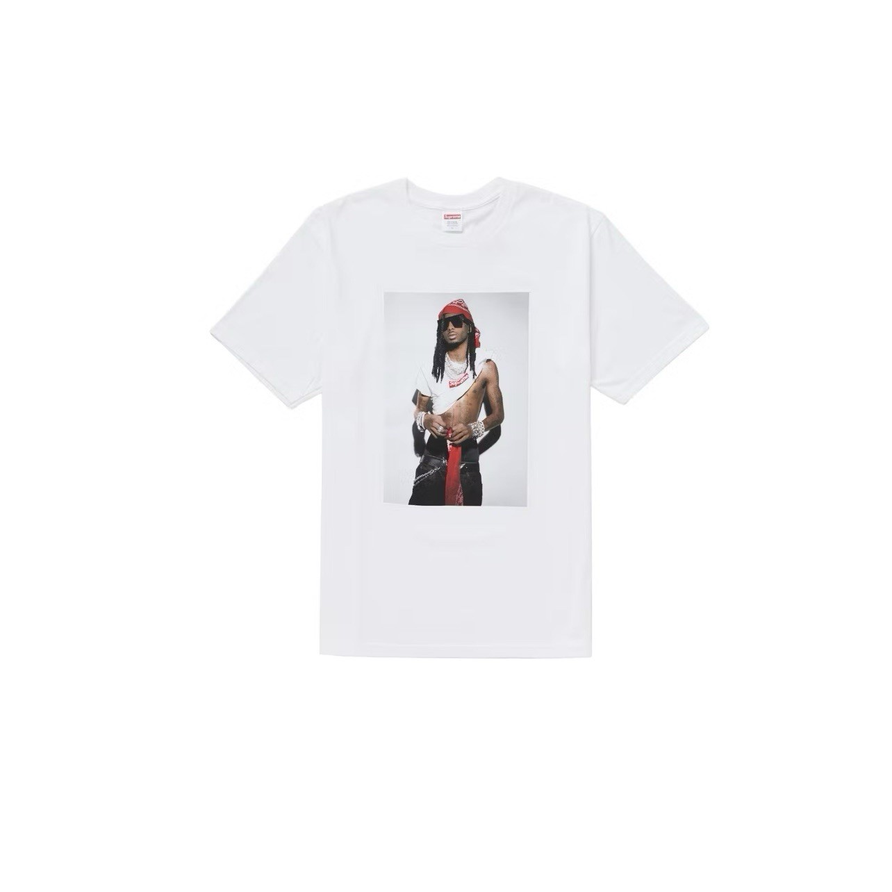 In-Hand Supreme Playboi Carti Photo Tee White Size: XXL gallery