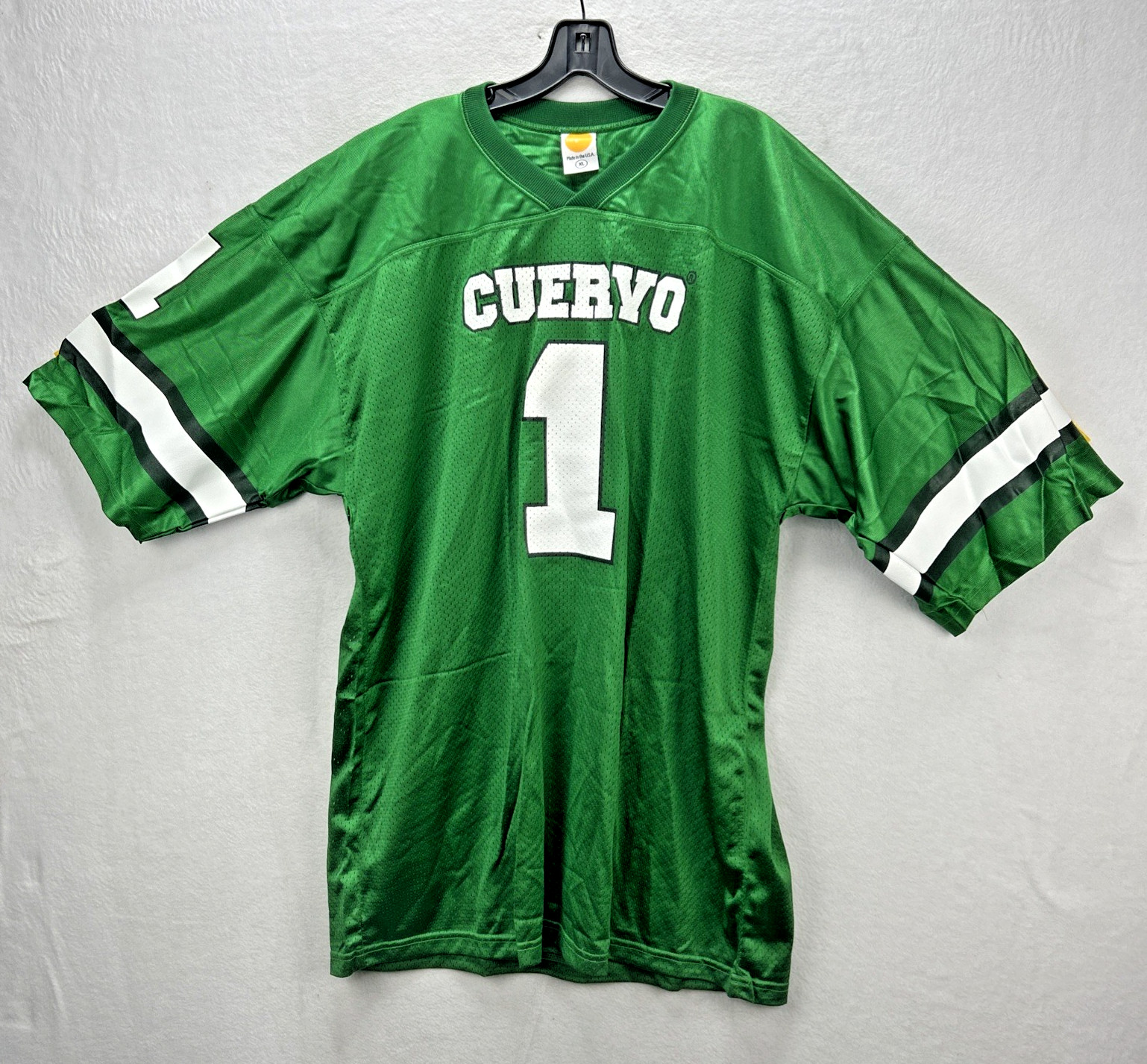 Vintage Jose Cuervo XL Shirt Jersey Green Football Promo Tequila Margarita gallery