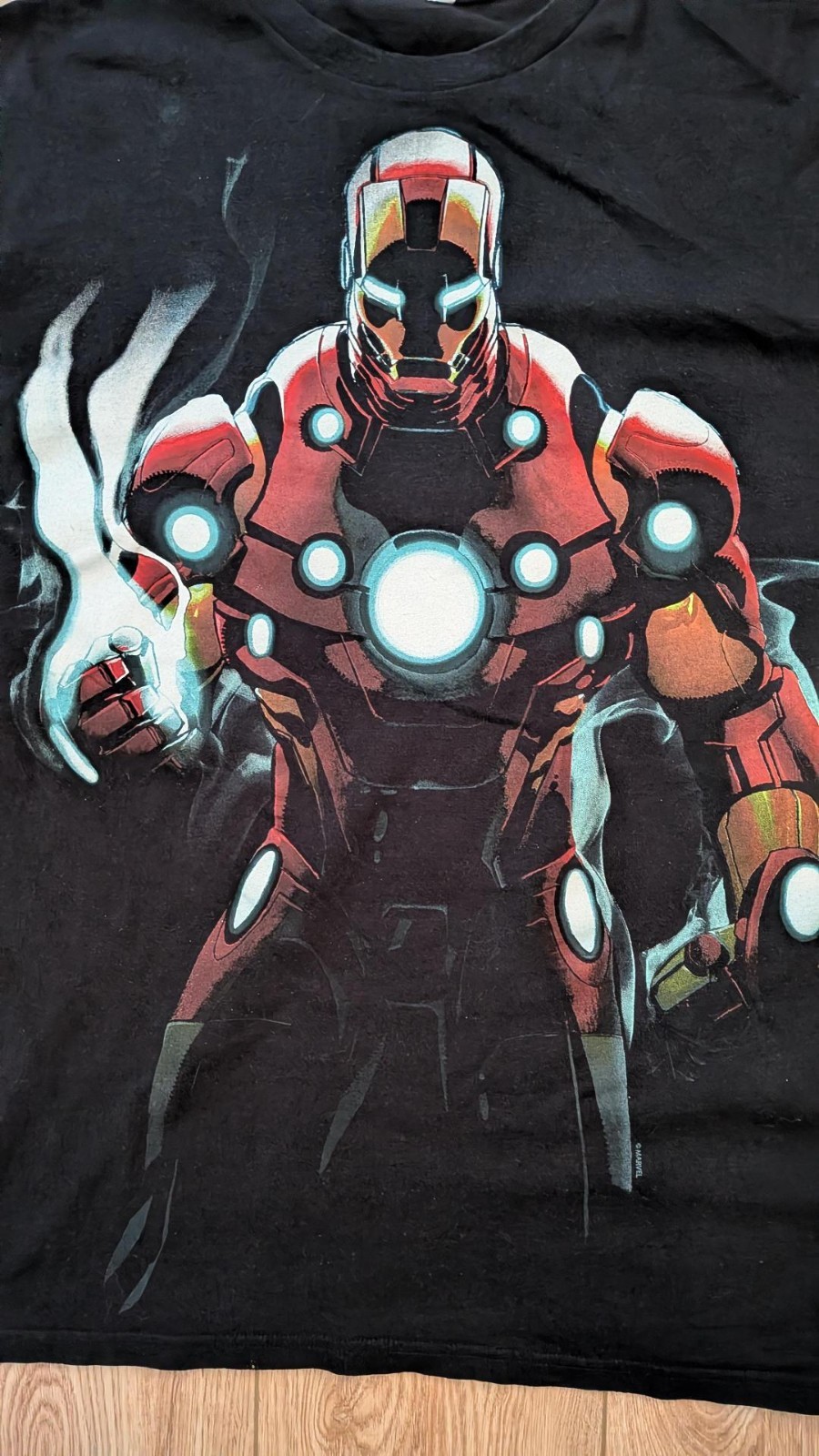 Vintage Marvel Iron Man Black Shirt Delta Pro Weight Y2K Sizez XL gallery