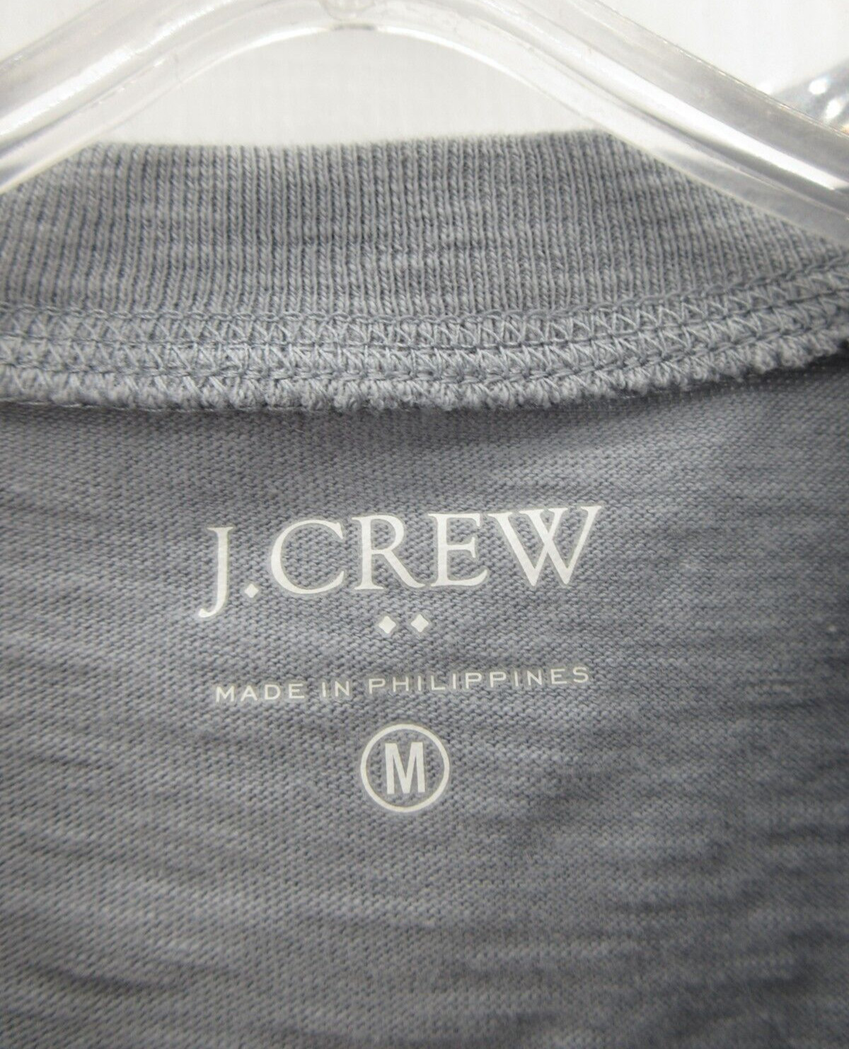 J Crew Shirt Men Medium Gray Henley Pullover T Tee Casual Preppy Knit Cotton gallery