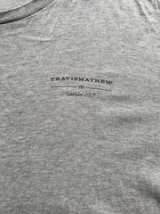 Travis Mathew Men’s Short Sleeve Golf Cart T-Shirt Gray Beach Comfort XL Tee