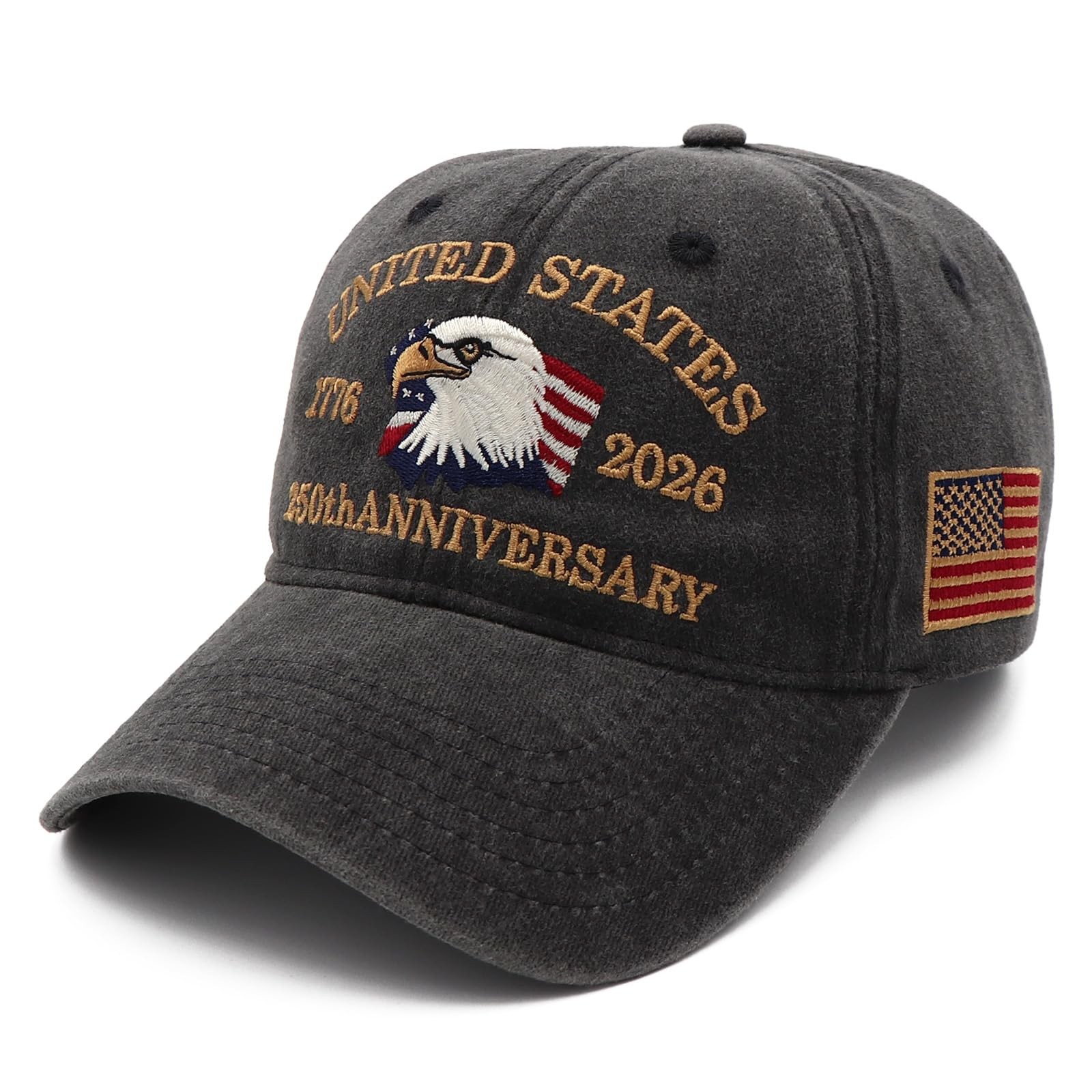 250th Anniversary Hat 1776-2026 Embroidered Adjustable Anniversary USA Hat Pa... gallery
