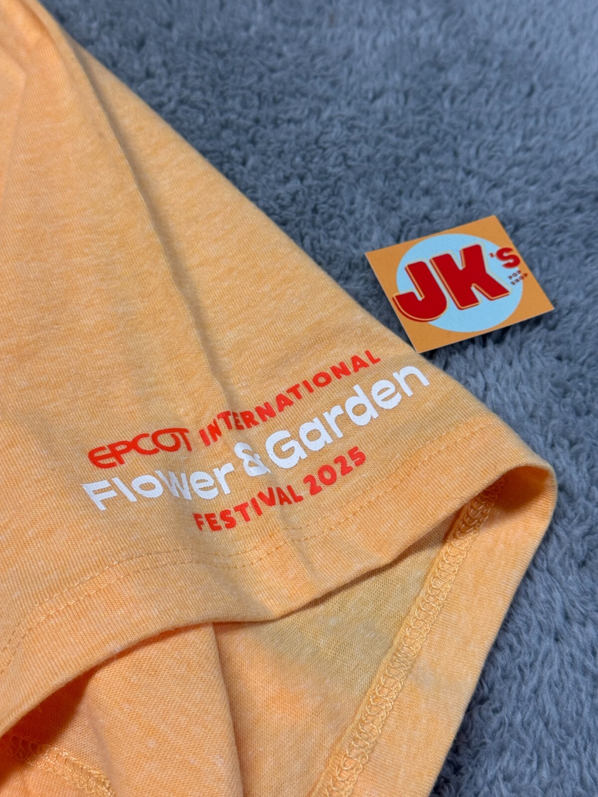 NEW Disney Shirt Adult XL Orange Bird Flower And Garden 30th Epcot Embroidered gallery