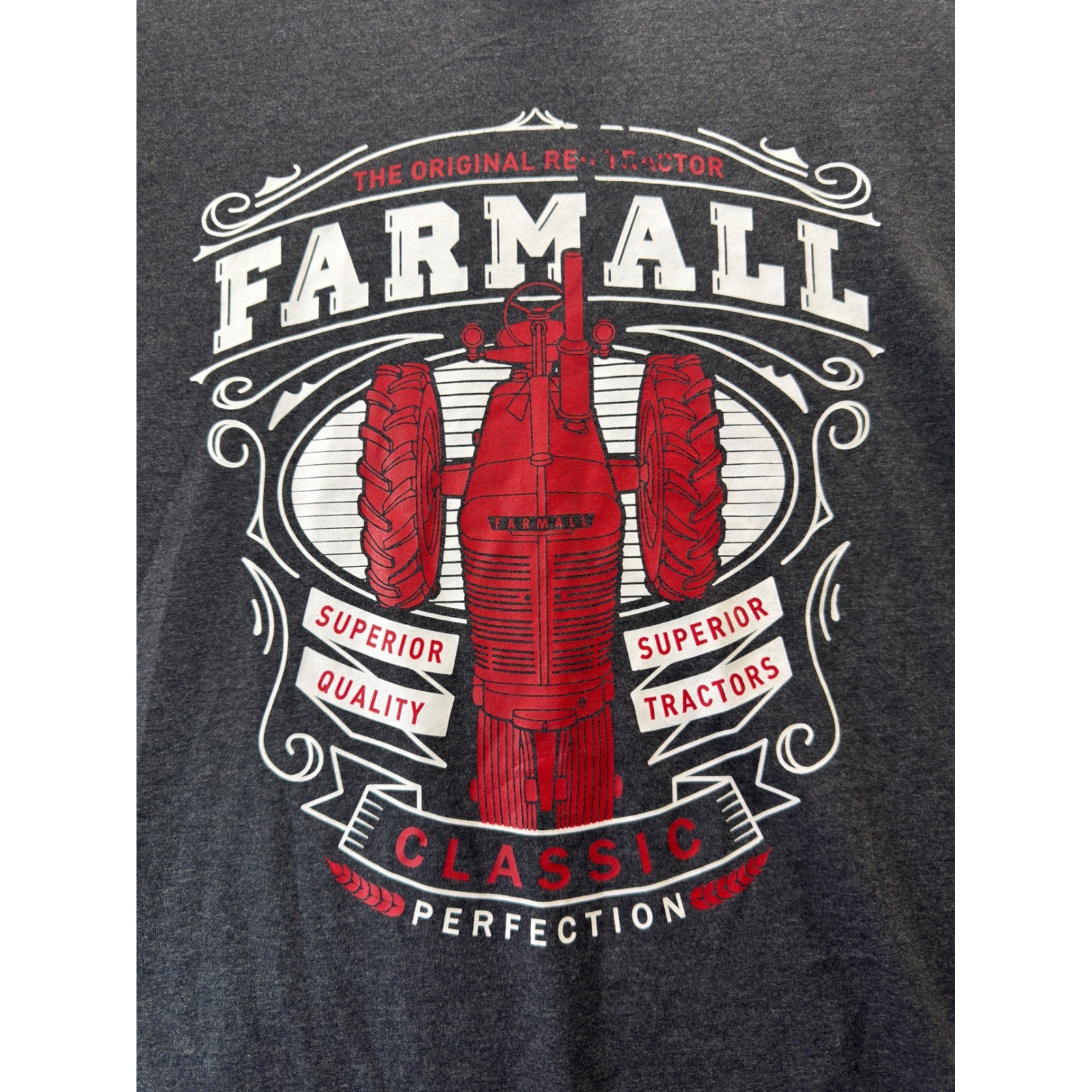 Case IH Farmall Tractor T-Shirt Mens 3XL Tall Gray Graphic Short Sleeve Tee gallery
