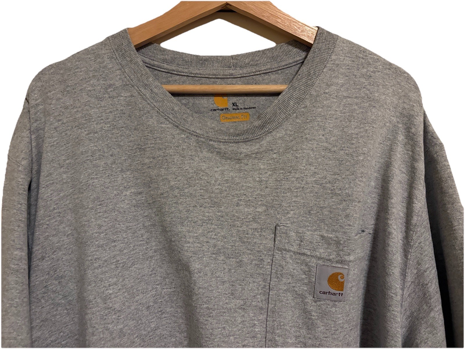 Carhartt Pocket T-Shirt Mens Large Original Fit Blue Short Sleeve Workwear gallery