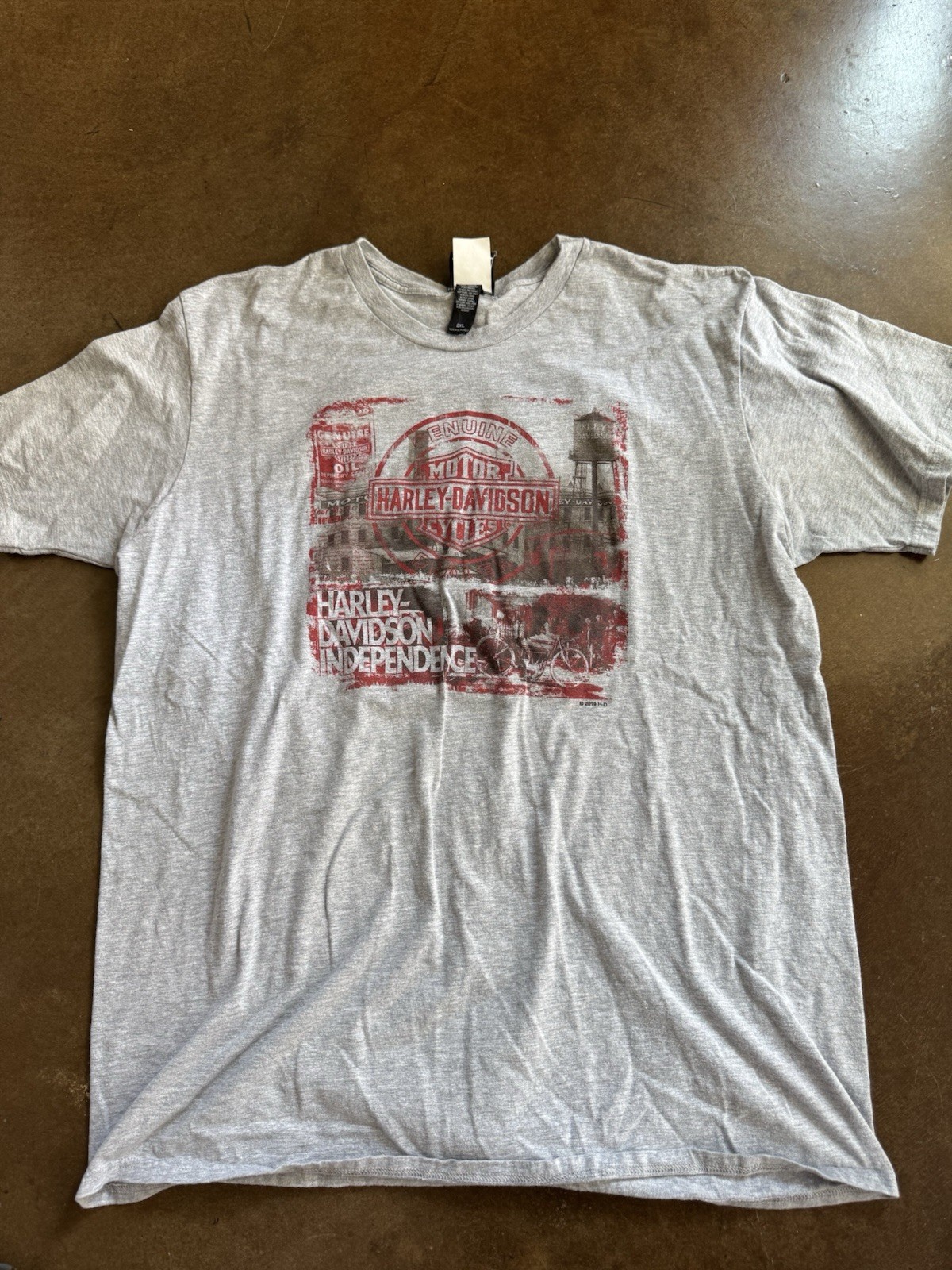 Harley-Davidson Sedona AZ Grand Canyon Men's T-Shirt 2XL 2011 Gray Graphic 03 T gallery