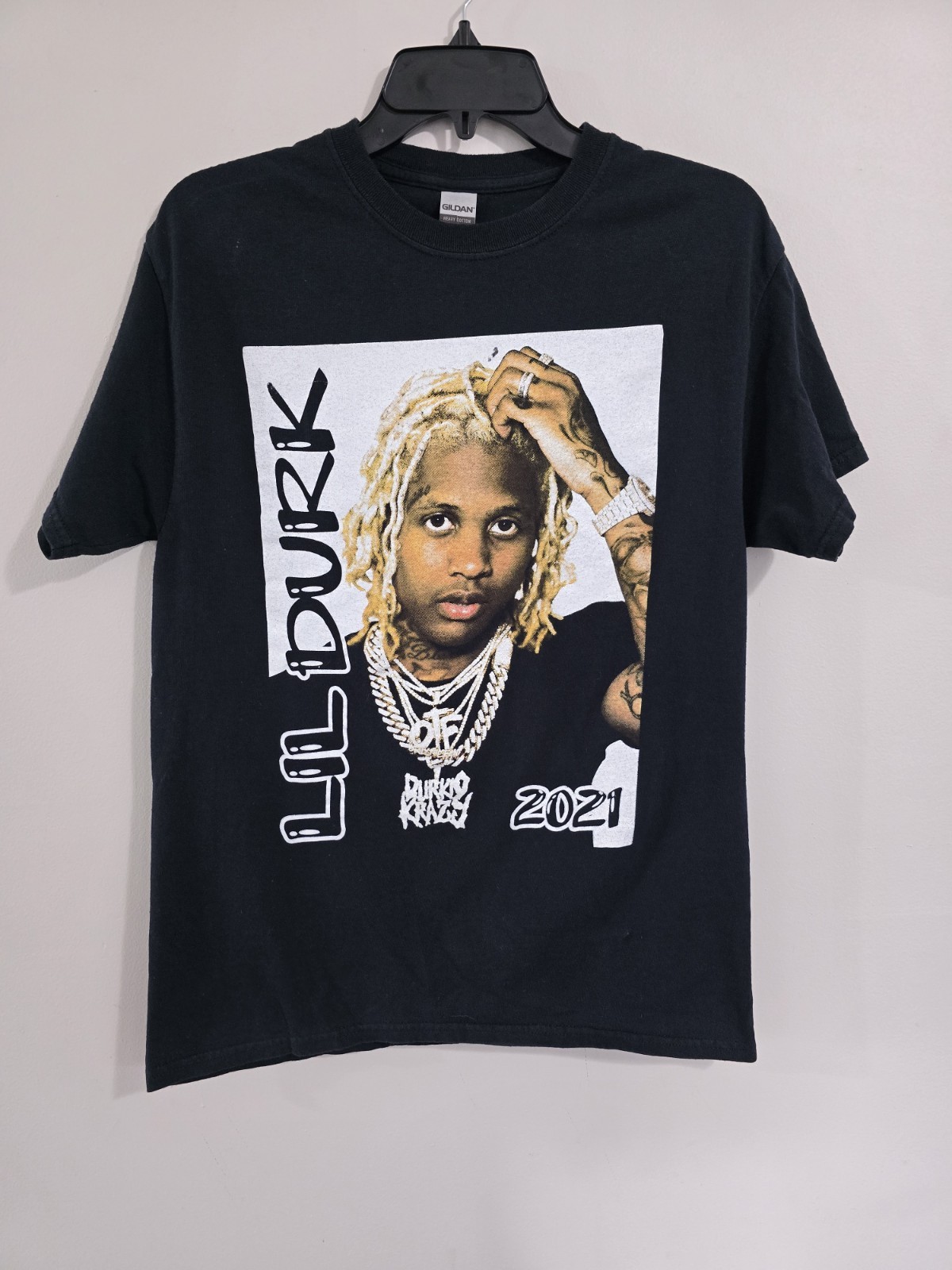 2021 Lil Durk Pooh Shiesty OTF Tour T-Shirt Double-sided Big Graphic Sz M