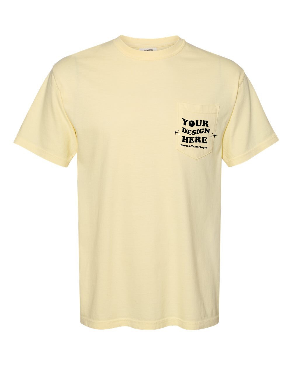 Comfort Colors 6030 Design Your Own Custom Printed Unisex Washed Pocket Tees gallery