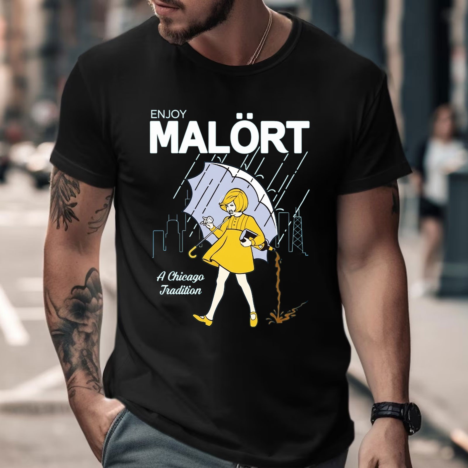 Enjoy Malort A Chicago Tradition Shirt, Black Shirt Size S-5XL gallery