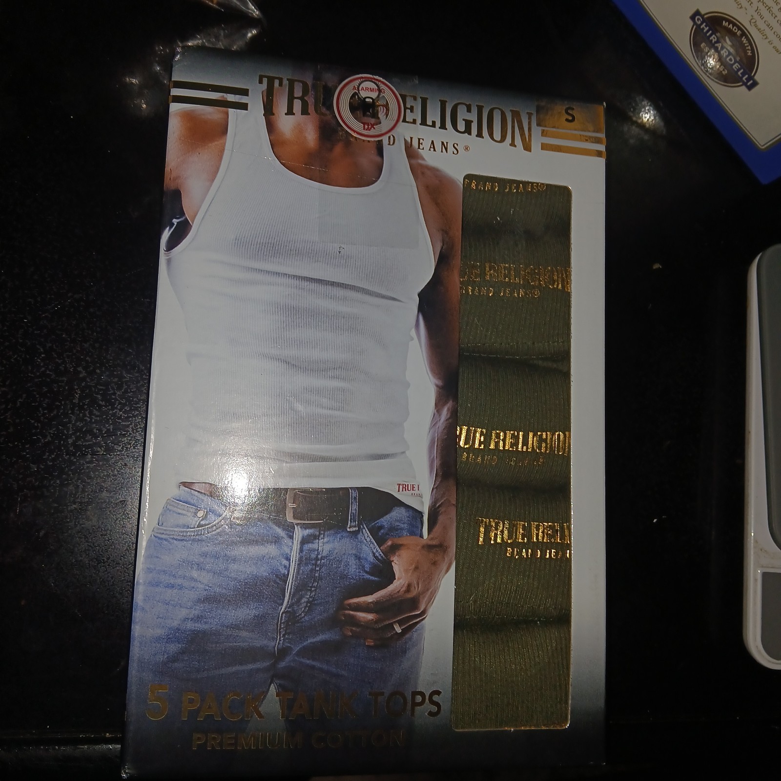 TRUE RELIGION 5 PACK TANK TOPS MEN Small Green gallery
