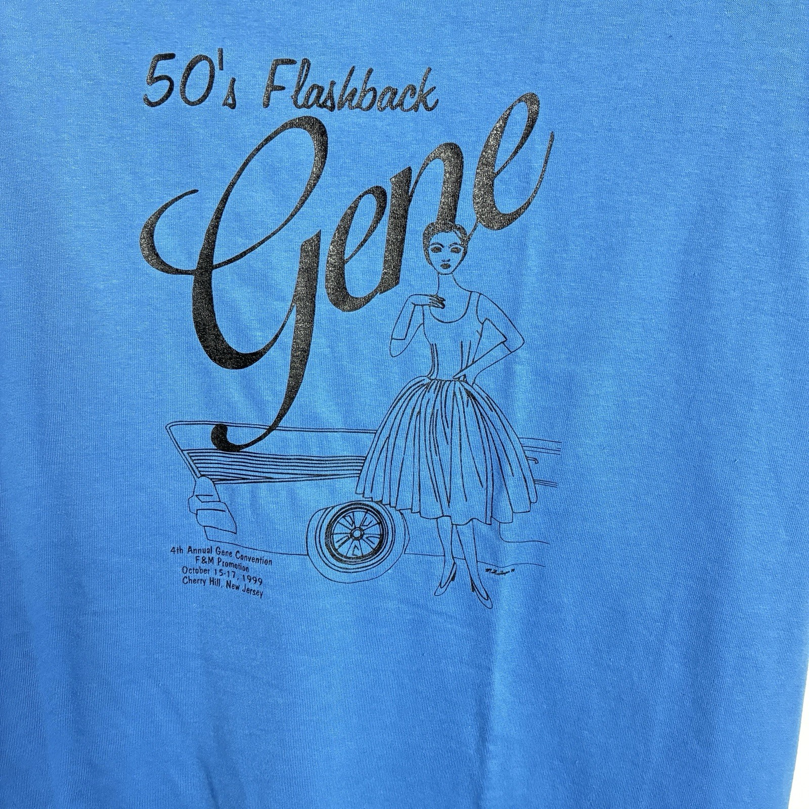 Gene Doll 1999 4th Convention 50's Flashback Blue T-Shirt L (see measurement) gallery