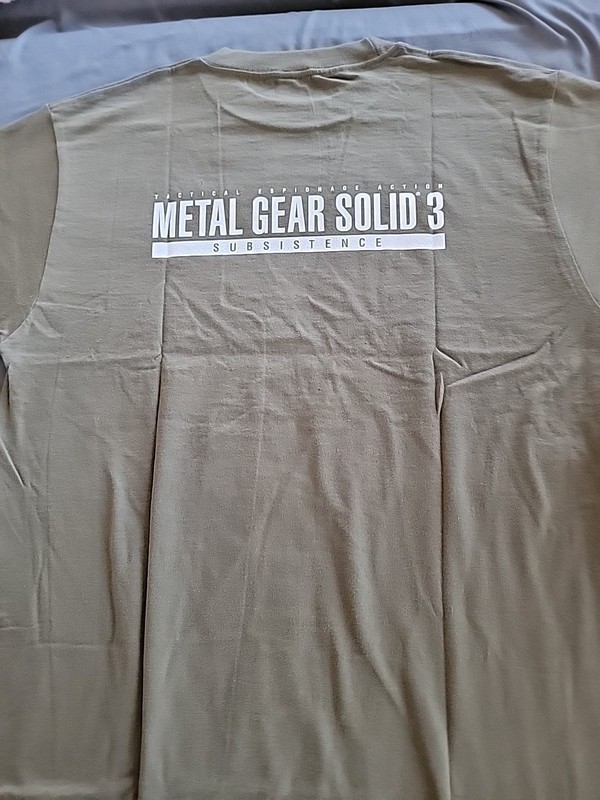 Metal Gear Solid 3 Subsistence Preorder Bonus T-shirt Sz L Olive RARE gallery