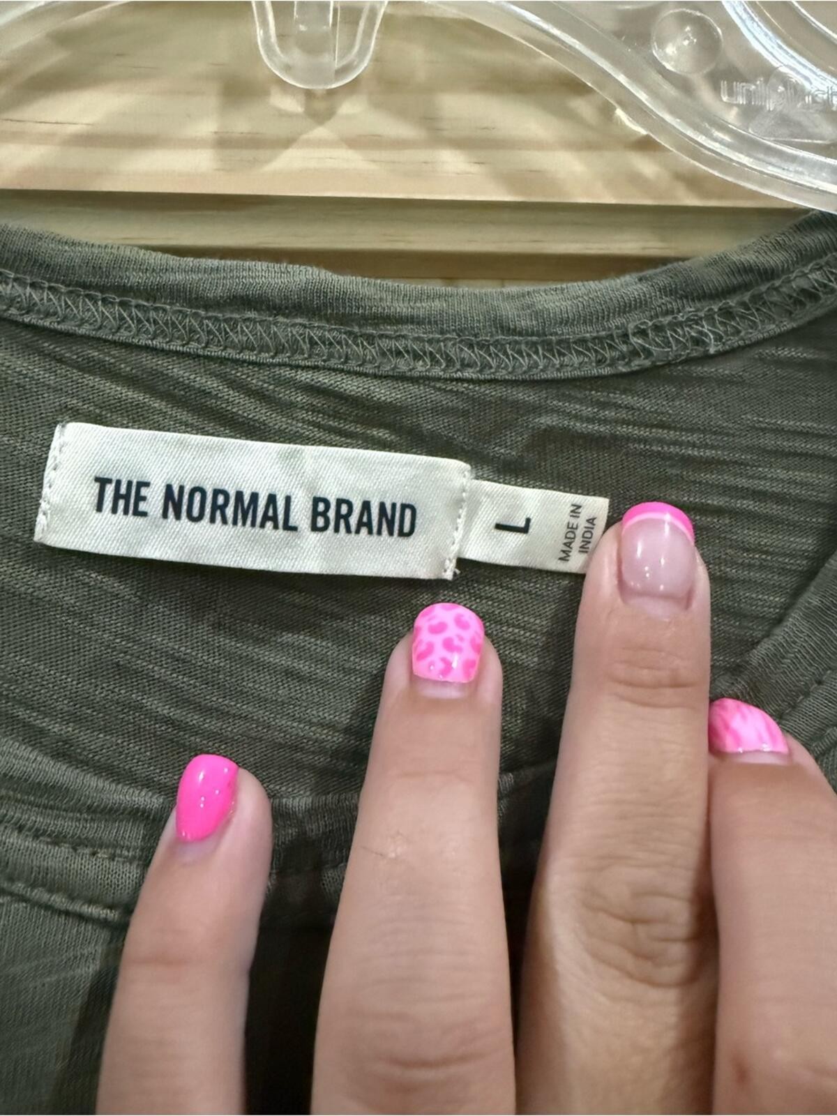 The Normal Brand Men's Olive Green Crewneck T-Shirt gallery