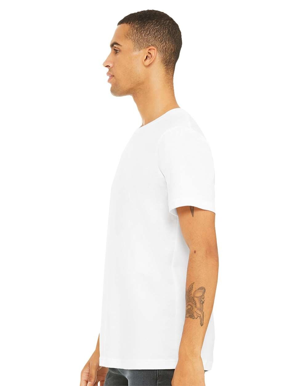 Bella + Canvas 3001C 2XL White Cotton Jersey Tee Unisex Tshirt gallery