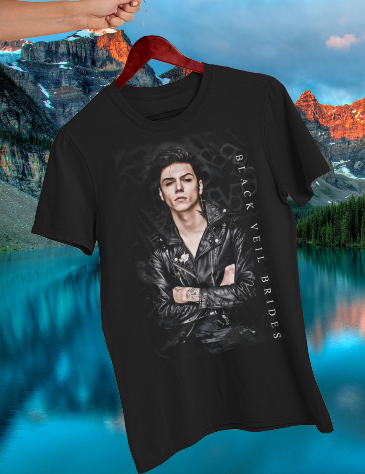 Black Veil Brides Andy Biersack T Shirt Short Sleeve Cotton Size S To 5XL