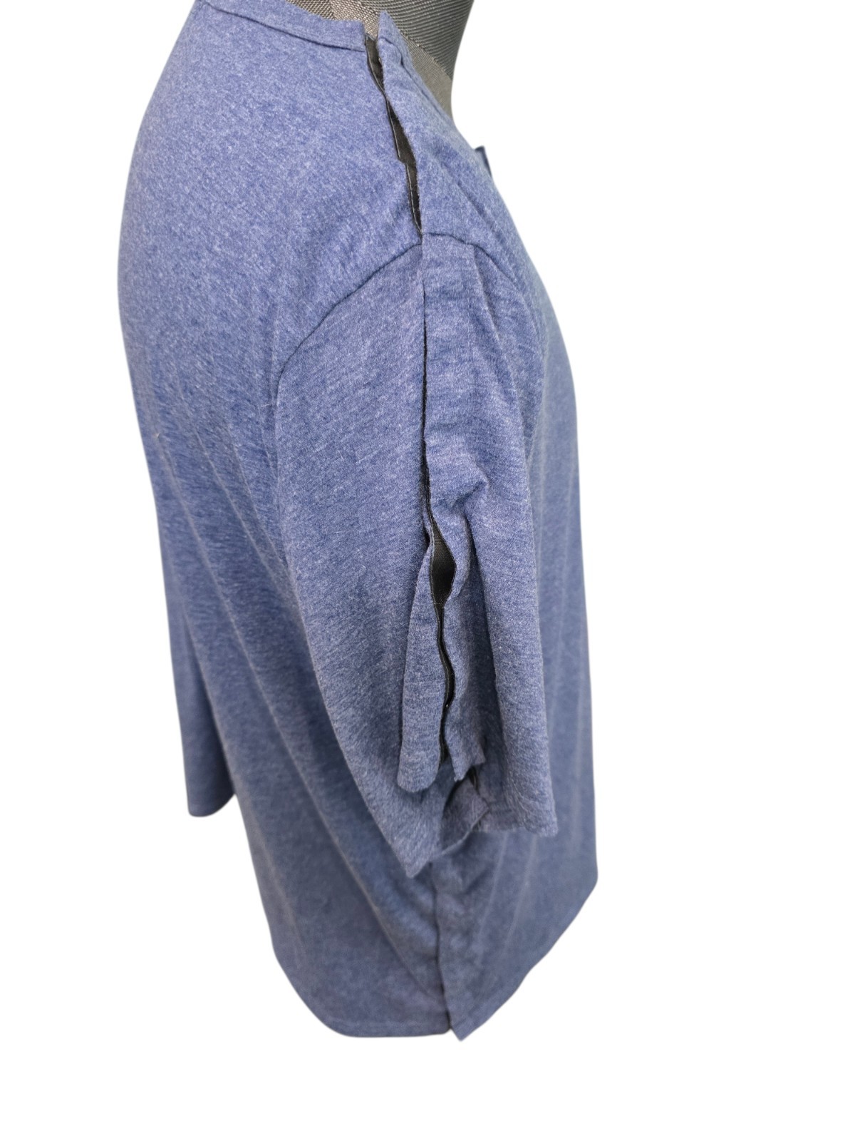 Rotator Cuff Surgery Short Sleeve Snap Up Seams Shirt Lot Of 2 2XL Brown & Blue gallery
