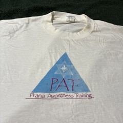 Vintage 80’s Prana Awareness Training Tee Spiritual XL Chakra Yoga Zen Meditate
