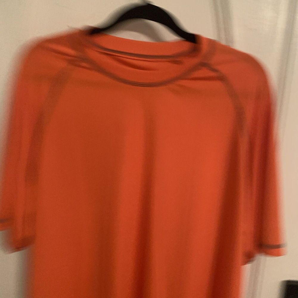 ZeroXposur Mens Tee Shirt XXL Sun Protection UPF 50+ TShirt Orange Short Sleeve