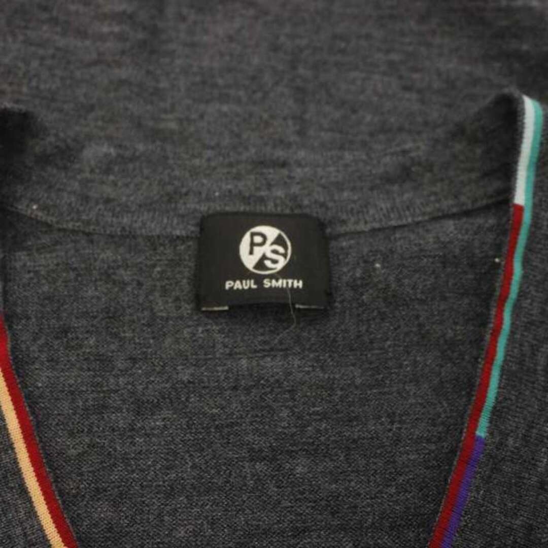 Paul Smith Knit Sweater XL Gray V-neck Japan gallery