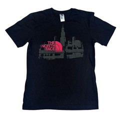 The North Face Chicago Skyline Half Dome Graphic Tee Men M Black Cotton