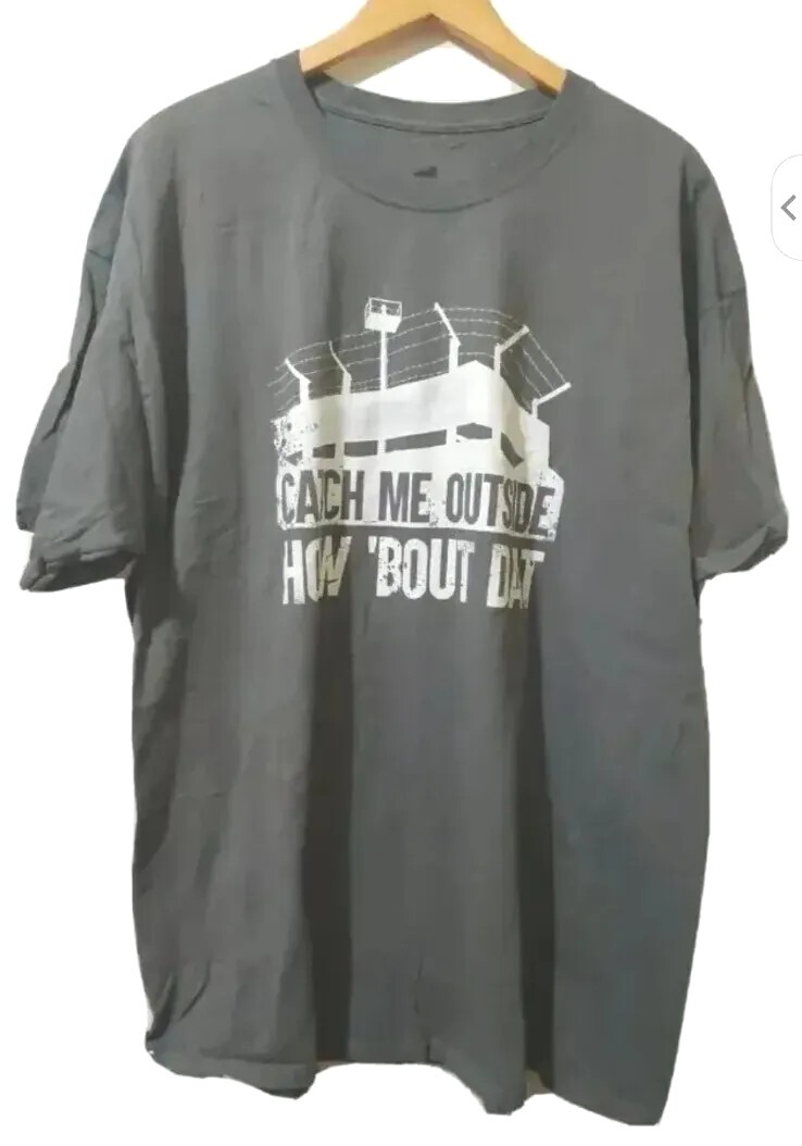 Hanes ComfortSoft T-Shirt Mens 2XL/TG Gray Short Sleeve Cotton Graphic Tee