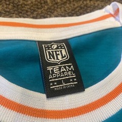 NWT NFL Men’s Miami Dolphins Team Apparel Multicolor Shirt Size Large