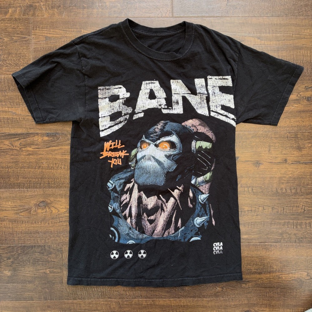 Batman DC Comics Bane Black Graphic T-Shirt “Will Break You” CVLA Medium