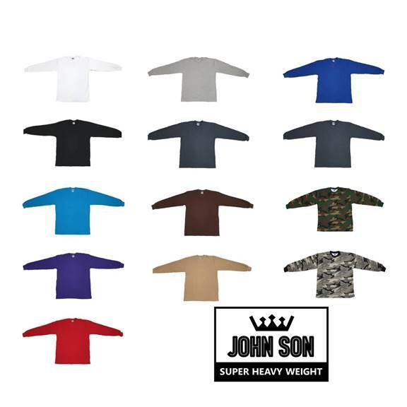 Plain Thermal T-shirts BULK Round Neck [ JOHN SON ] Super Heavy Weight [S ~ 5XL] gallery