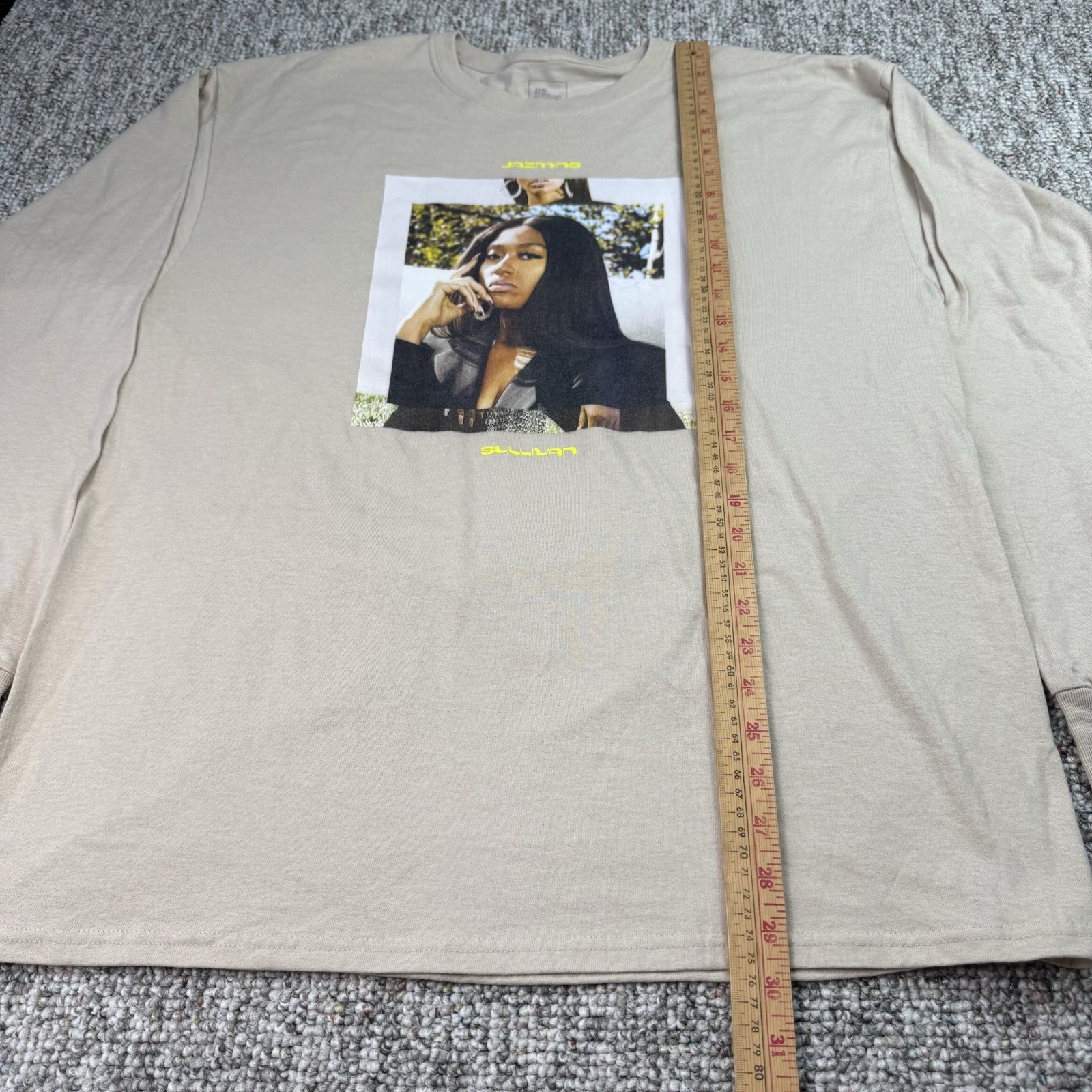 The Thread Shop Shirt Mens XL Jazmine Sullivan Heaux Tales Long Sleeve Beige gallery