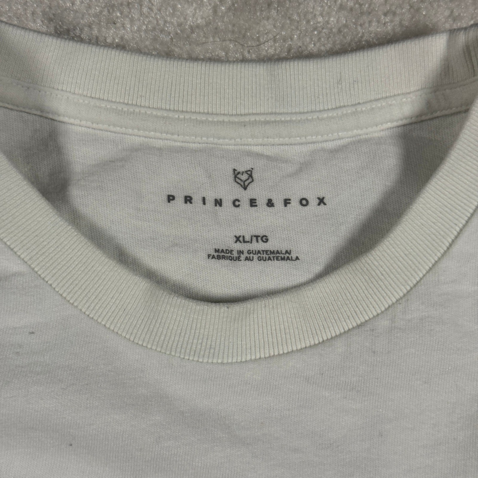 Prince & Fox Mens XL White Graphic Pocket T-Shirt Fox Oars Cotton Tee gallery