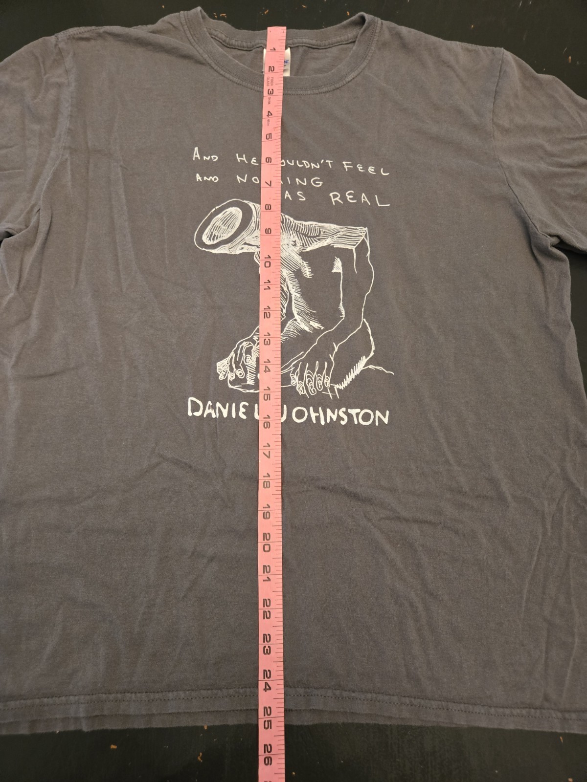 Daniel Johnston and he couldn't feel and nothing was real L RARE shirt indie gallery